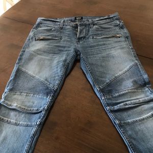 MEN 32 HUDSON MOTO JEANS / BLINDER SKINNY RIDER